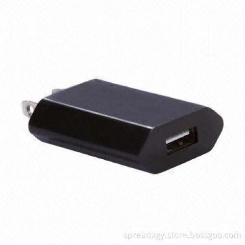 Power Adapter with USB Port, 100 to 240V AC Input and 5.0V DC/1A Output, Nice for Promotional Gifts